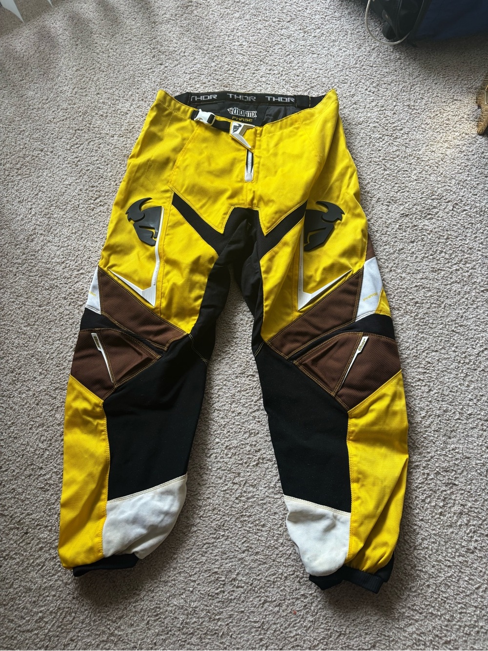 Thor Men’s Yellow Motocross Pants size 36